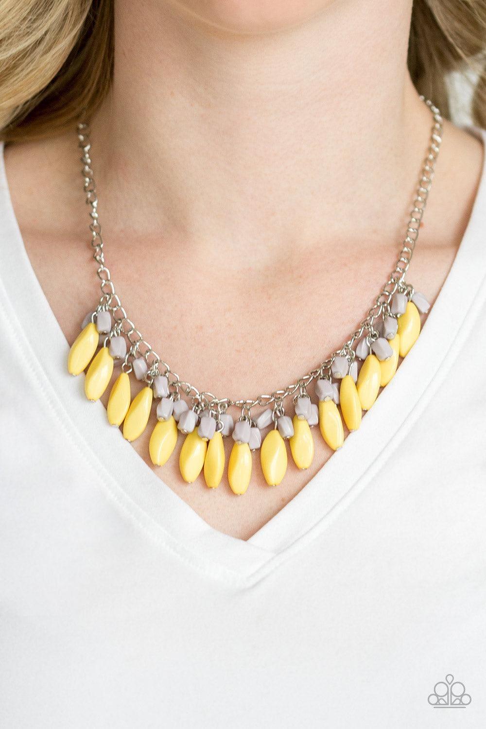 Paparazzi Accessories - Bead Binge - Yellow Necklace - Bling by JessieK
