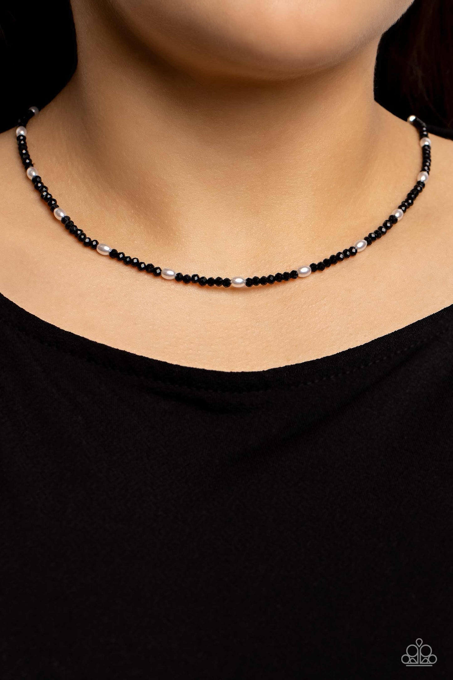 Paparazzi Accessories - Beaded Blitz - Black Necklace - Bling by JessieK