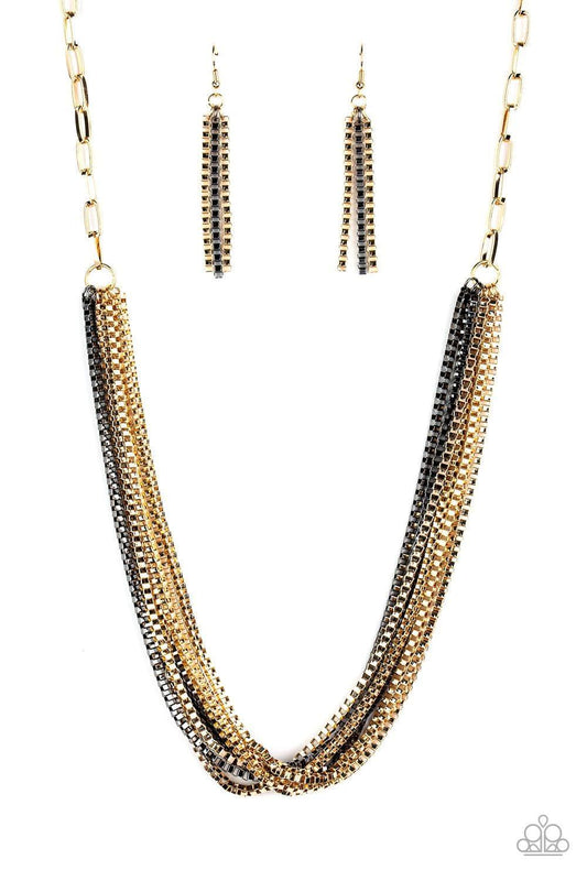 Paparazzi Accessories - Beat Box Queen - Gold Necklace - Bling by JessieK