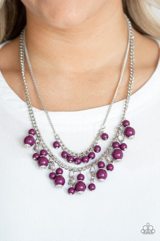 Paparazzi Accessories - Beautifully Beaded - Purple Necklace - Bling by JessieK