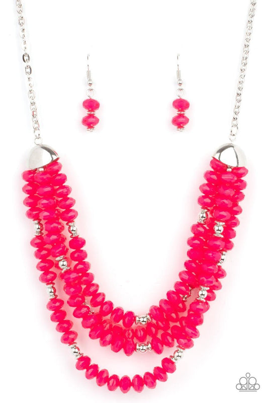 Paparazzi Accessories - Best Posh-ible Taste - Pink Necklace - Bling by JessieK