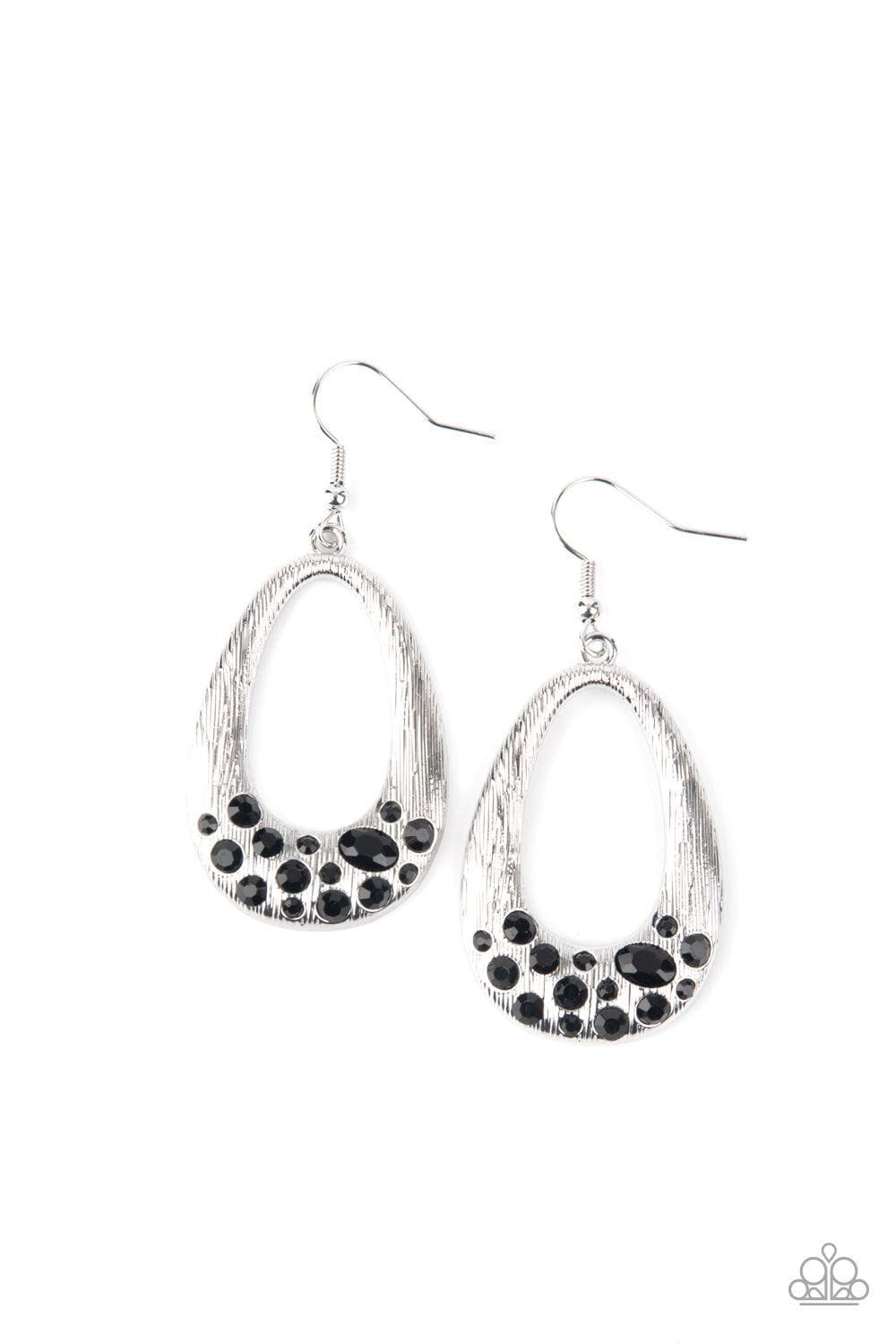 Paparazzi Accessories - Better Luxe Next Time - Black Earrings - Bling by JessieK