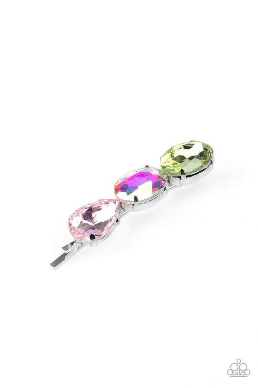 Paparazzi Accessories - Beyond Bedazzled - Multicolor Hair Clip - Bling by JessieK