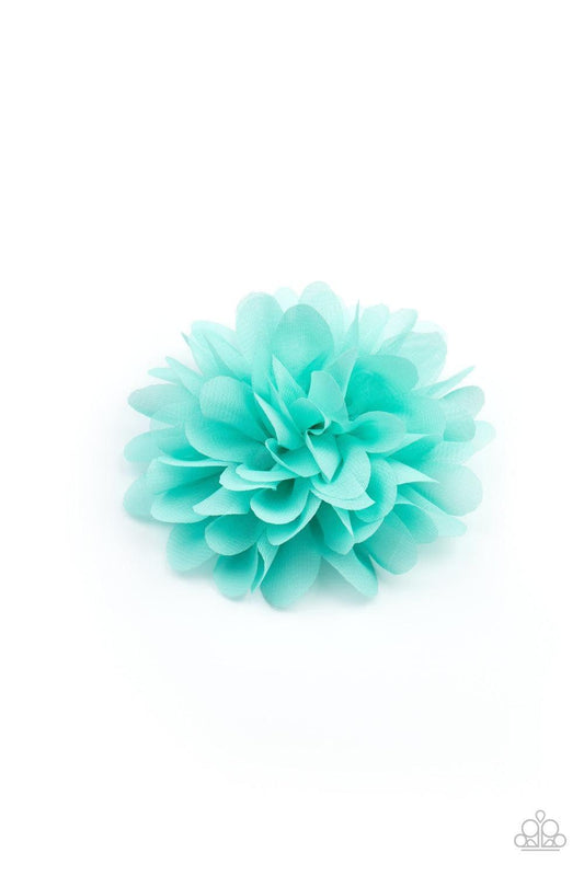 Paparazzi Accessories - Blossom Blowout - Blue Hair Clip - Bling by JessieK