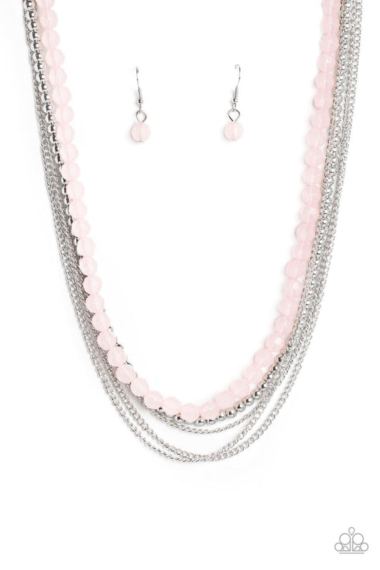 Paparazzi Accessories - Boardwalk Babe - Pink Necklace - Bling by JessieK
