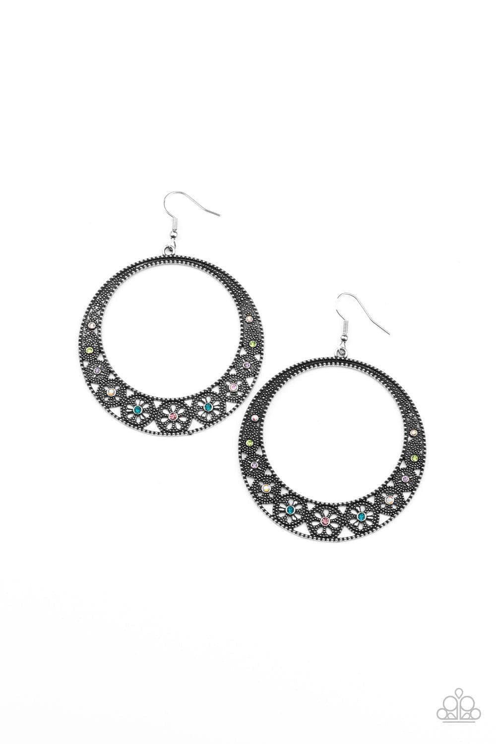 Paparazzi Accessories - Bodaciously Blooming - Multicolor Earrings - Bling by JessieK