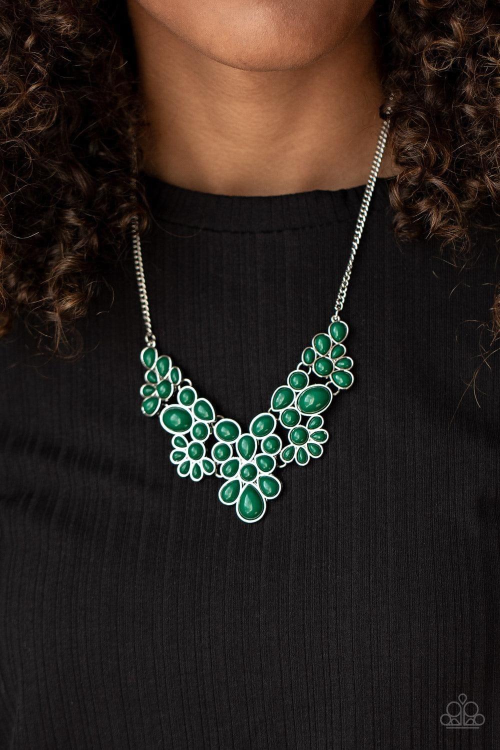 Paparazzi Accessories - Bohemian Banquet - Green Necklace - Bling by JessieK