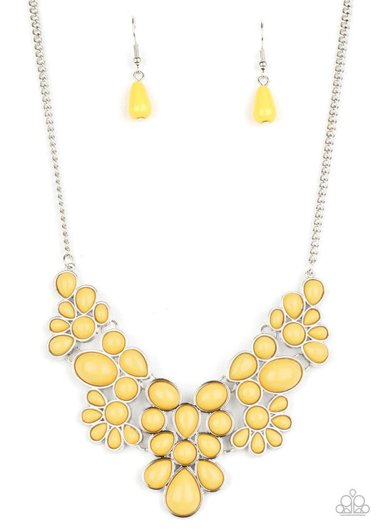 Paparazzi Accessories - Bohemian Banquet - Yellow Necklace - Bling by JessieK