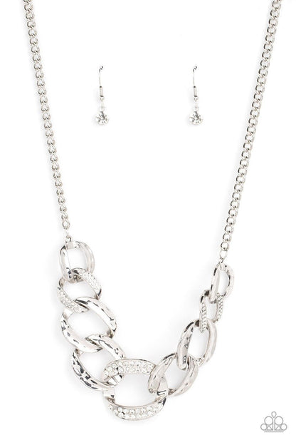 Paparazzi Accessories - Bombshell Bling - White Necklace - Bling by JessieK