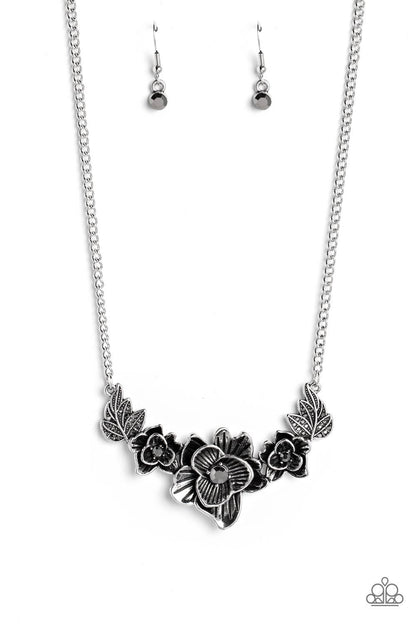 Paparazzi Accessories - Botanical Breeze - Silver Necklace - Bling by JessieK
