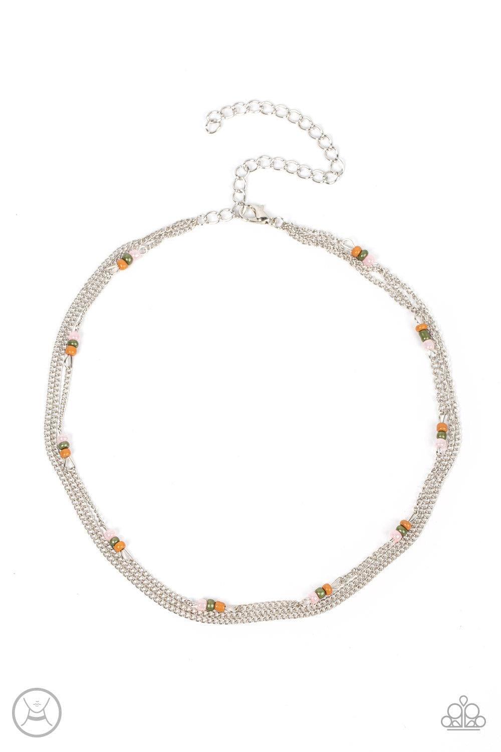 Paparazzi Accessories - Bountifully Beaded - Multicolor Choker Necklace - Bling by JessieK
