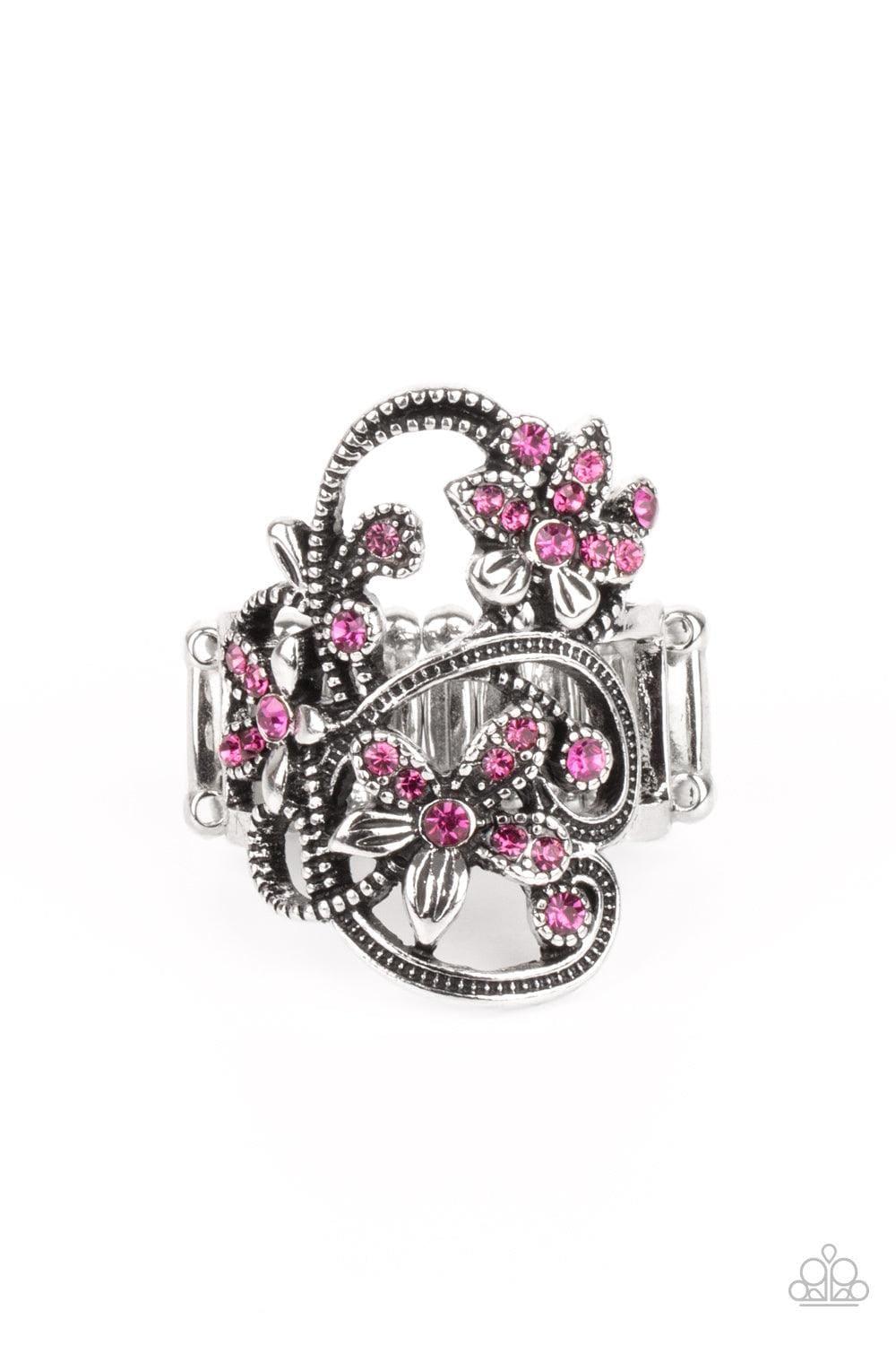 Paparazzi Accessories - Bouquet Toss - Pink Ring - Bling by JessieK