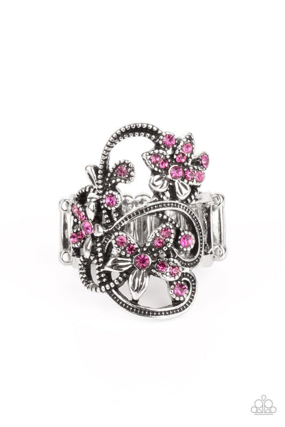 Paparazzi Accessories - Bouquet Toss - Pink Ring - Bling by JessieK