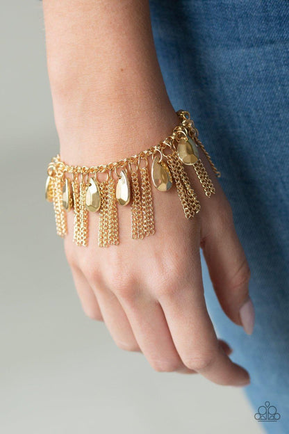 Paparazzi Accessories - Brag Swag - Gold Bracelet - Bling by JessieK