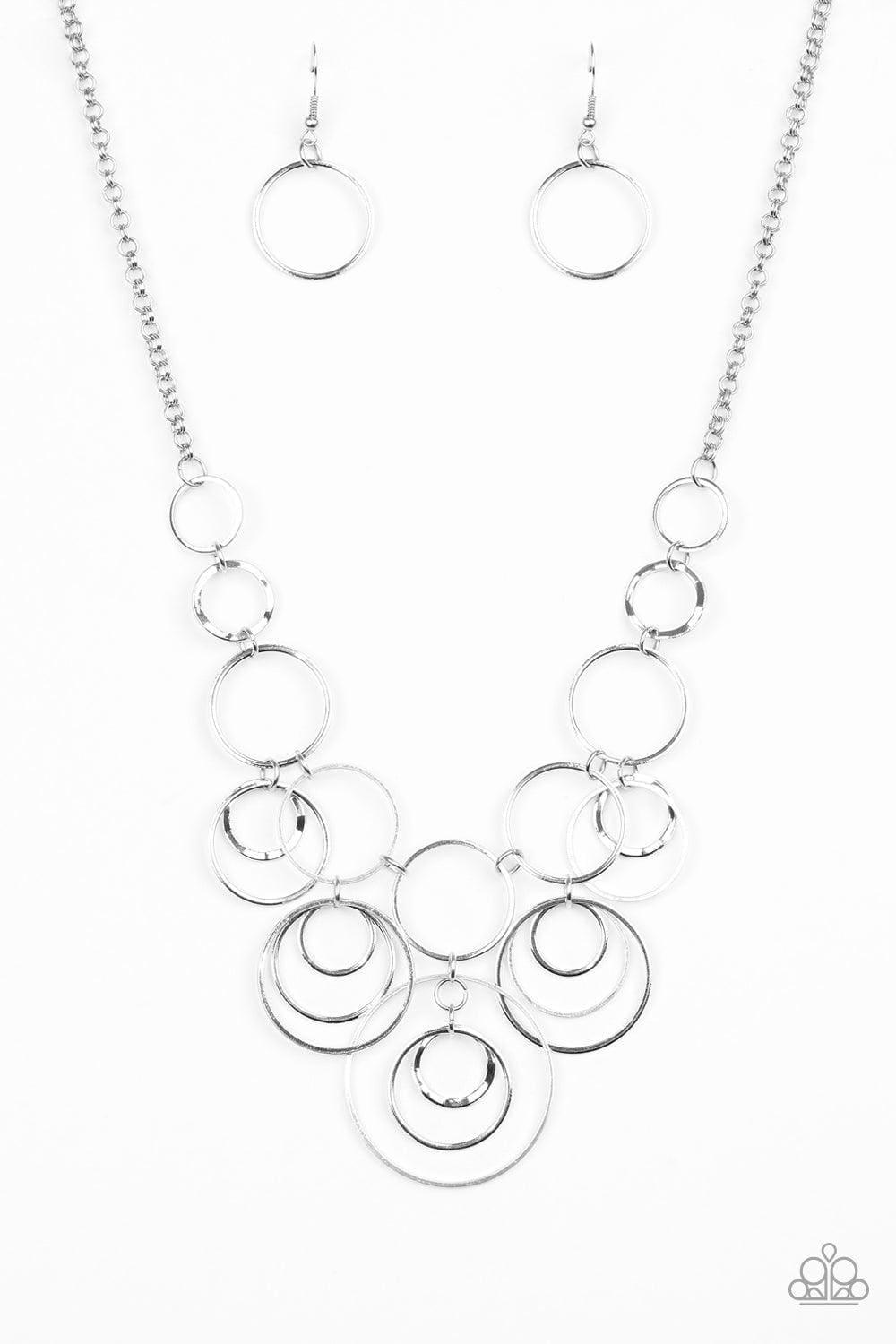 Paparazzi Accessories - Break The Cycle - Silver Necklace - Bling by JessieK