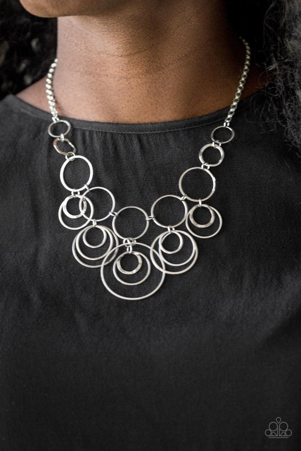 Paparazzi Accessories - Break The Cycle - Silver Necklace - Bling by JessieK