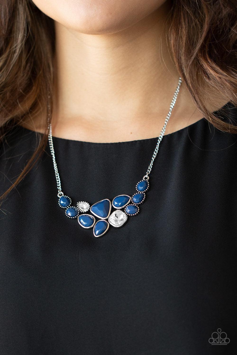 Paparazzi Accessories - Breathtaking Brilliance - Blue Necklace - Bling by JessieK