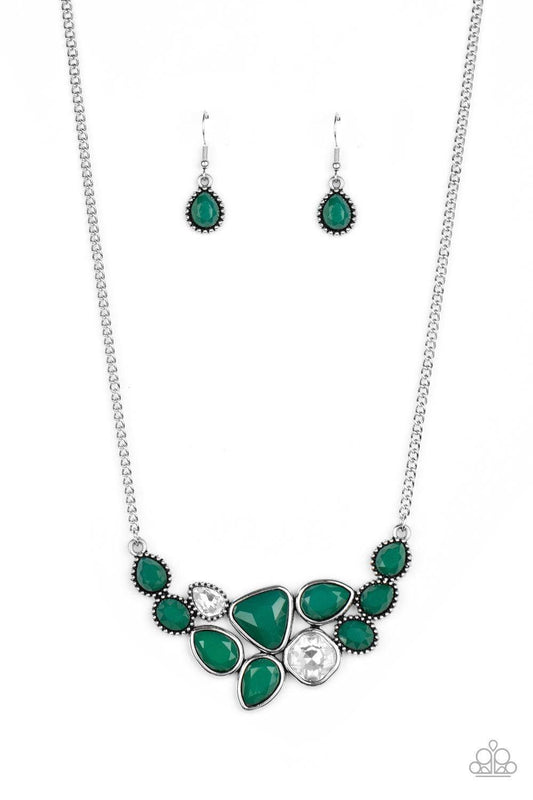 Paparazzi Accessories - Breathtaking Brilliance - Green Necklace - Bling by JessieK