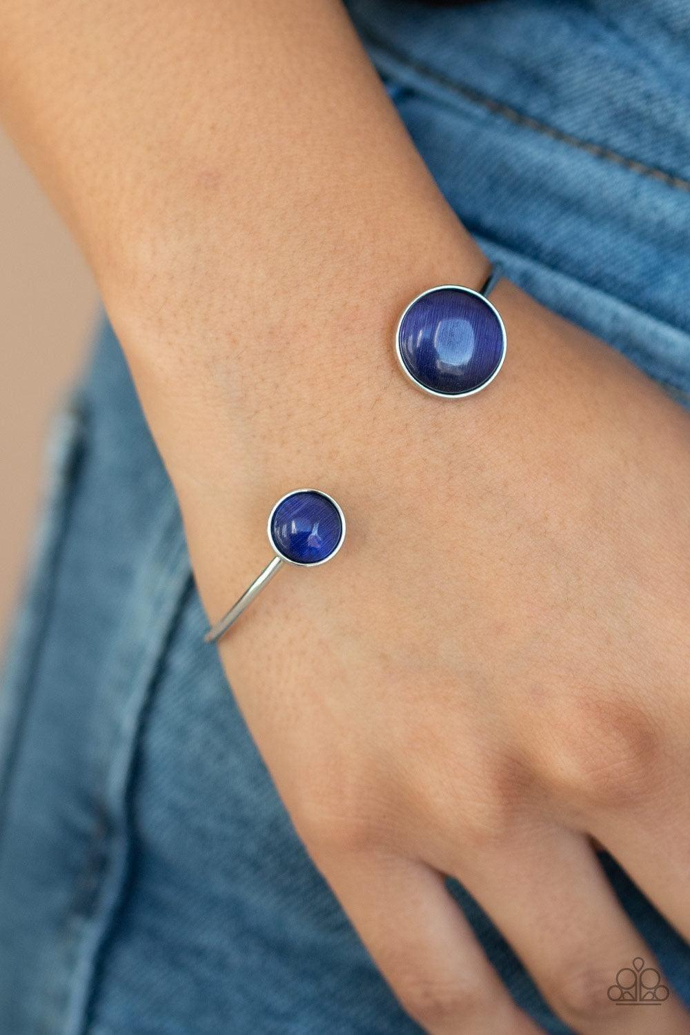 Paparazzi Accessories - Brilliantly Basic - Blue Bracelet - Bling by JessieK
