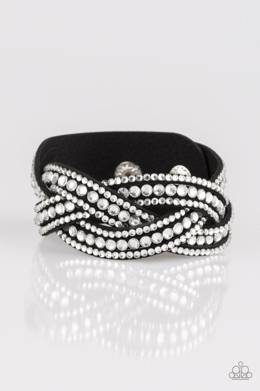 Paparazzi Accessories - Bring On The Bling - Black Snap Bracelet - Bling by JessieK