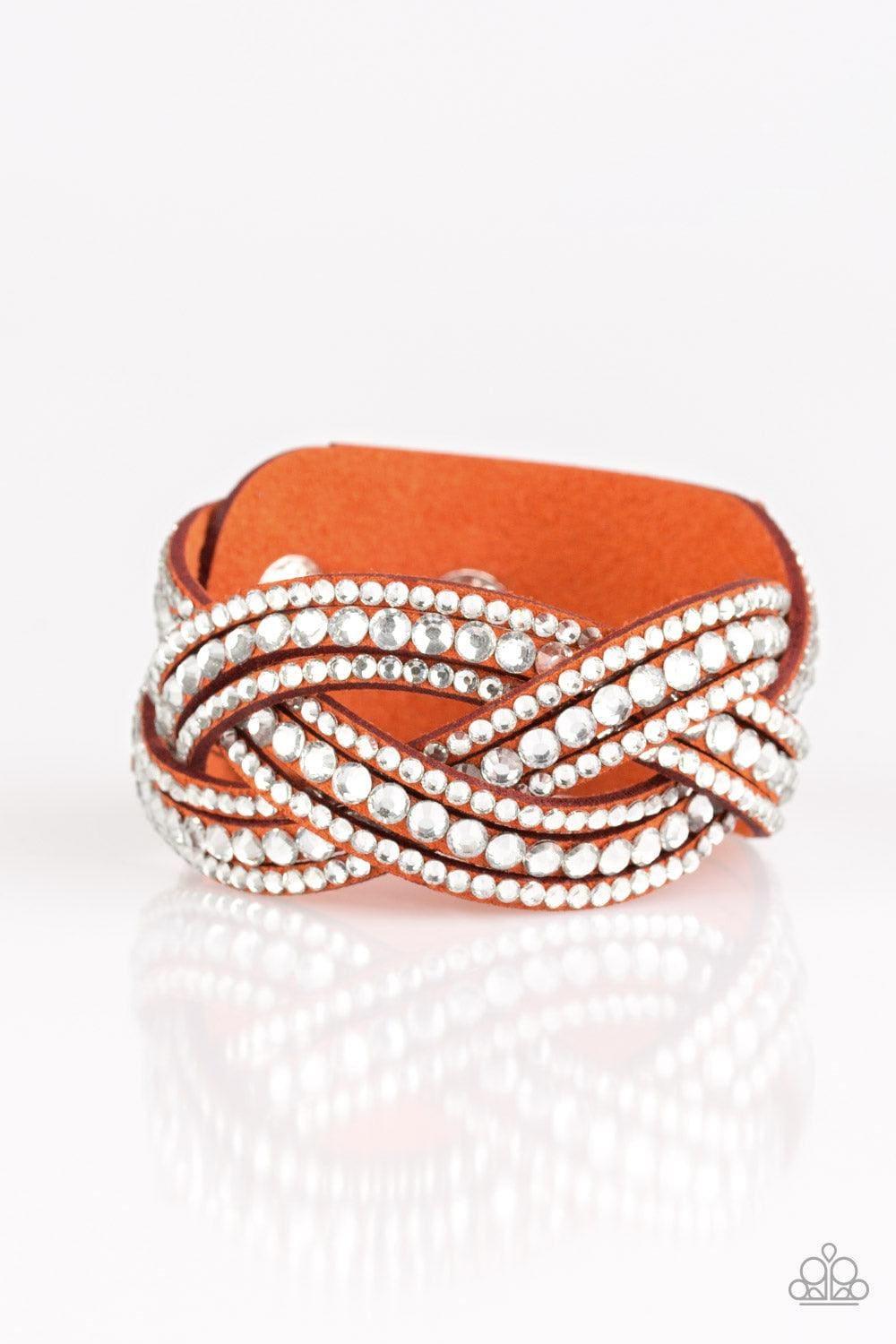 Paparazzi Accessories - Bring On The Bling - Orange Bracelet - Bling by JessieK