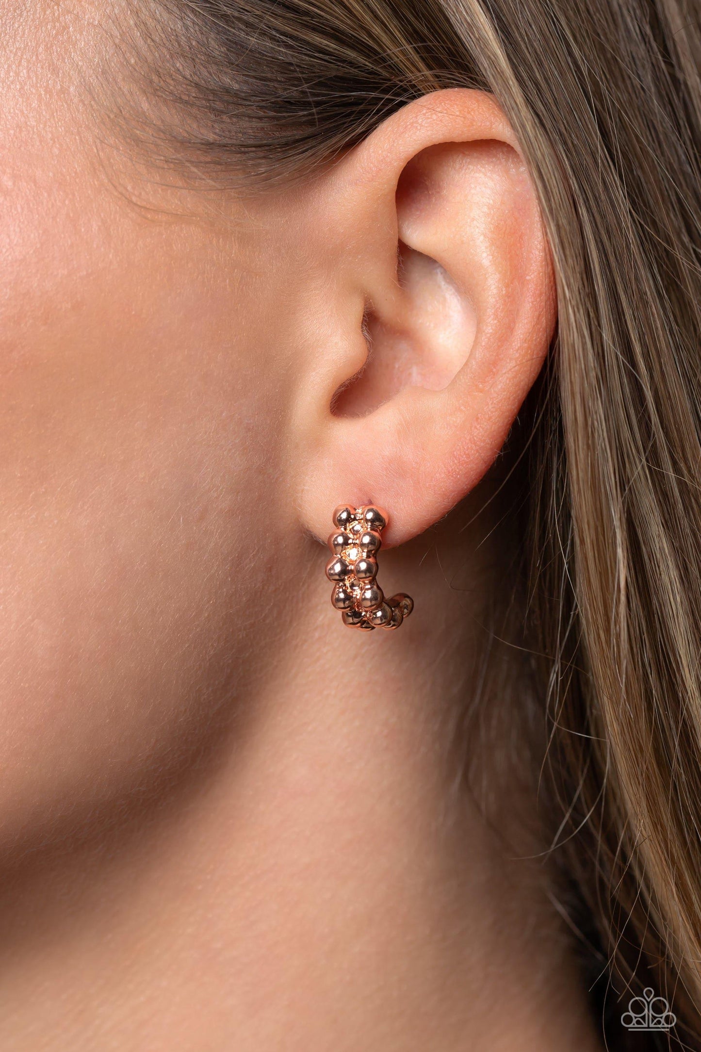Paparazzi Accessories - Bubbling Beauty - Copper Earrings - Bling by JessieK