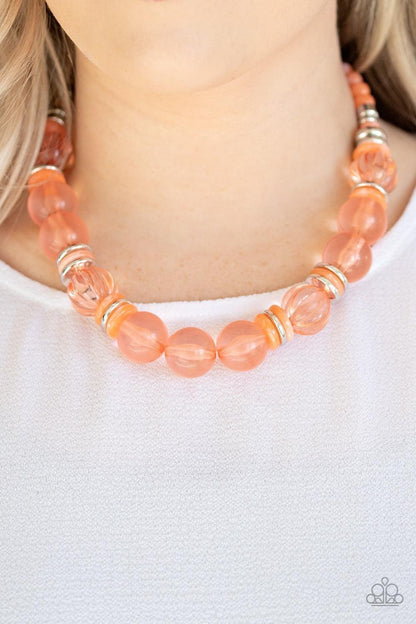 Paparazzi Accessories - Bubbly Beauty - Orange Necklace - Bling by JessieK