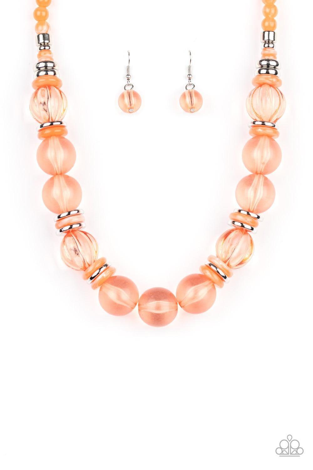 Paparazzi Accessories - Bubbly Beauty - Orange Necklace - Bling by JessieK