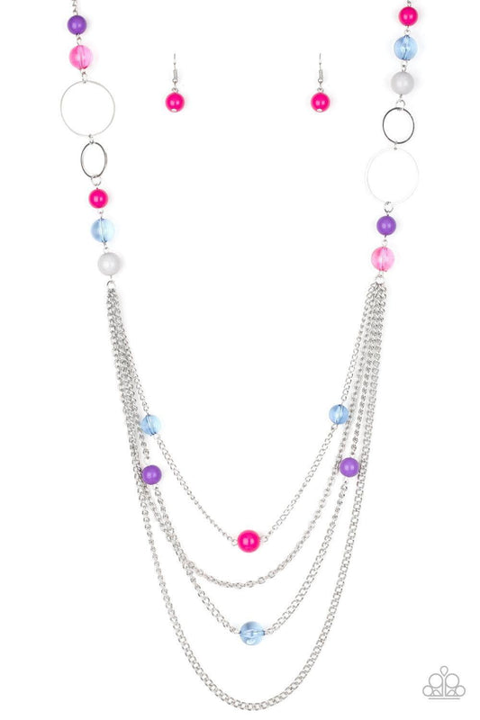 Paparazzi Accessories - Bubbly Bright - Multicolor Necklace - Bling by JessieK