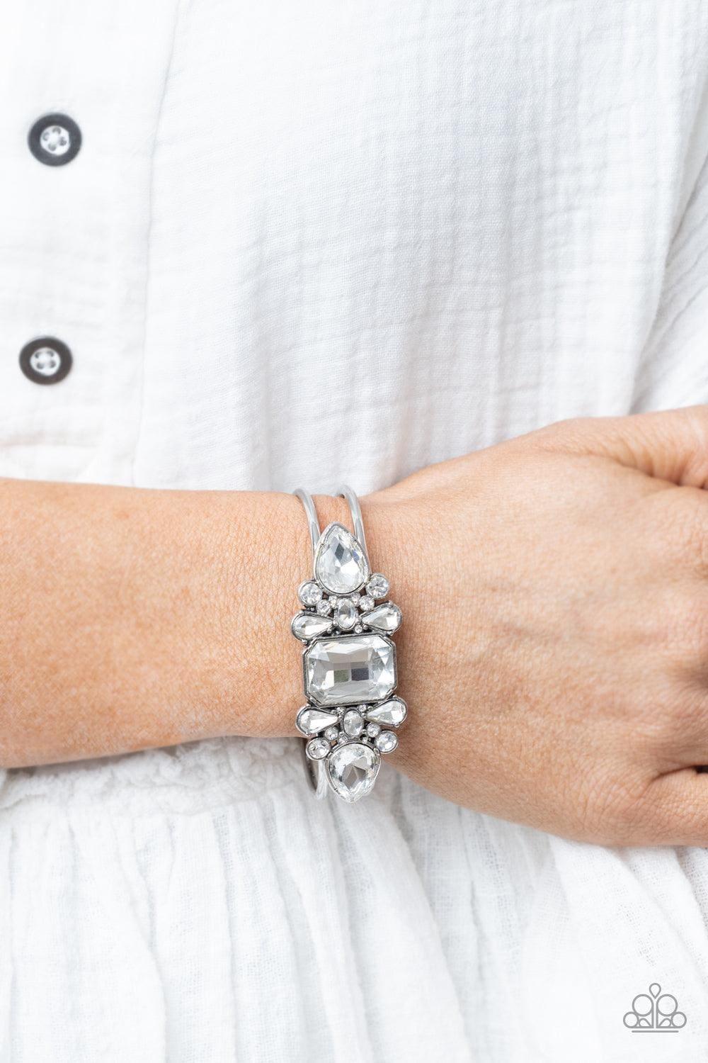 Paparazzi Accessories - Call Me Old-fashioned – White Bracelet - Bling by JessieK