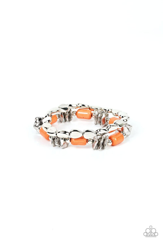 Paparazzi Accessories - Canyon Cavern - Orange Bracelet - Bling by JessieK