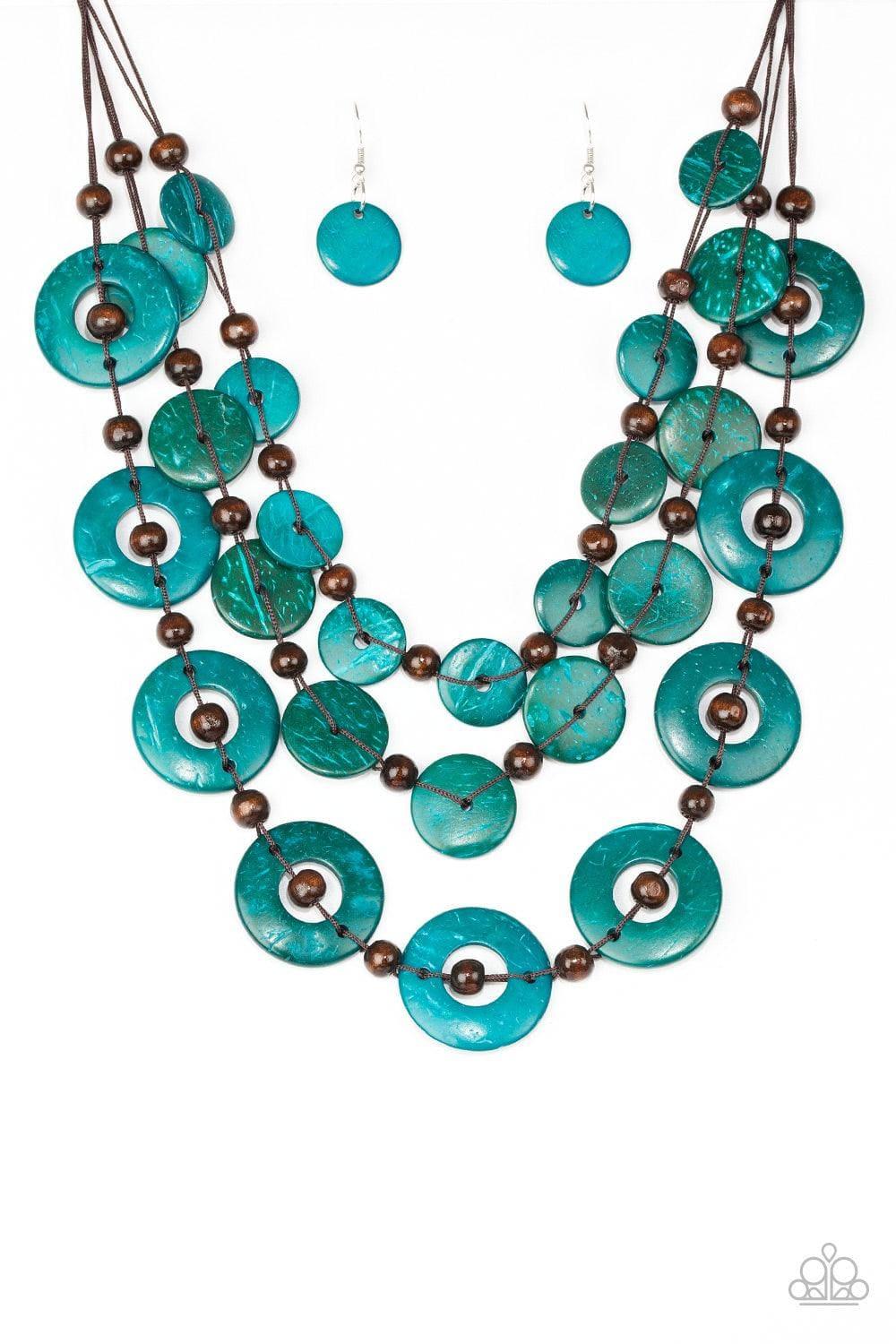 Paparazzi Accessories - Catalina Coastin - Blue Necklace - Bling by JessieK