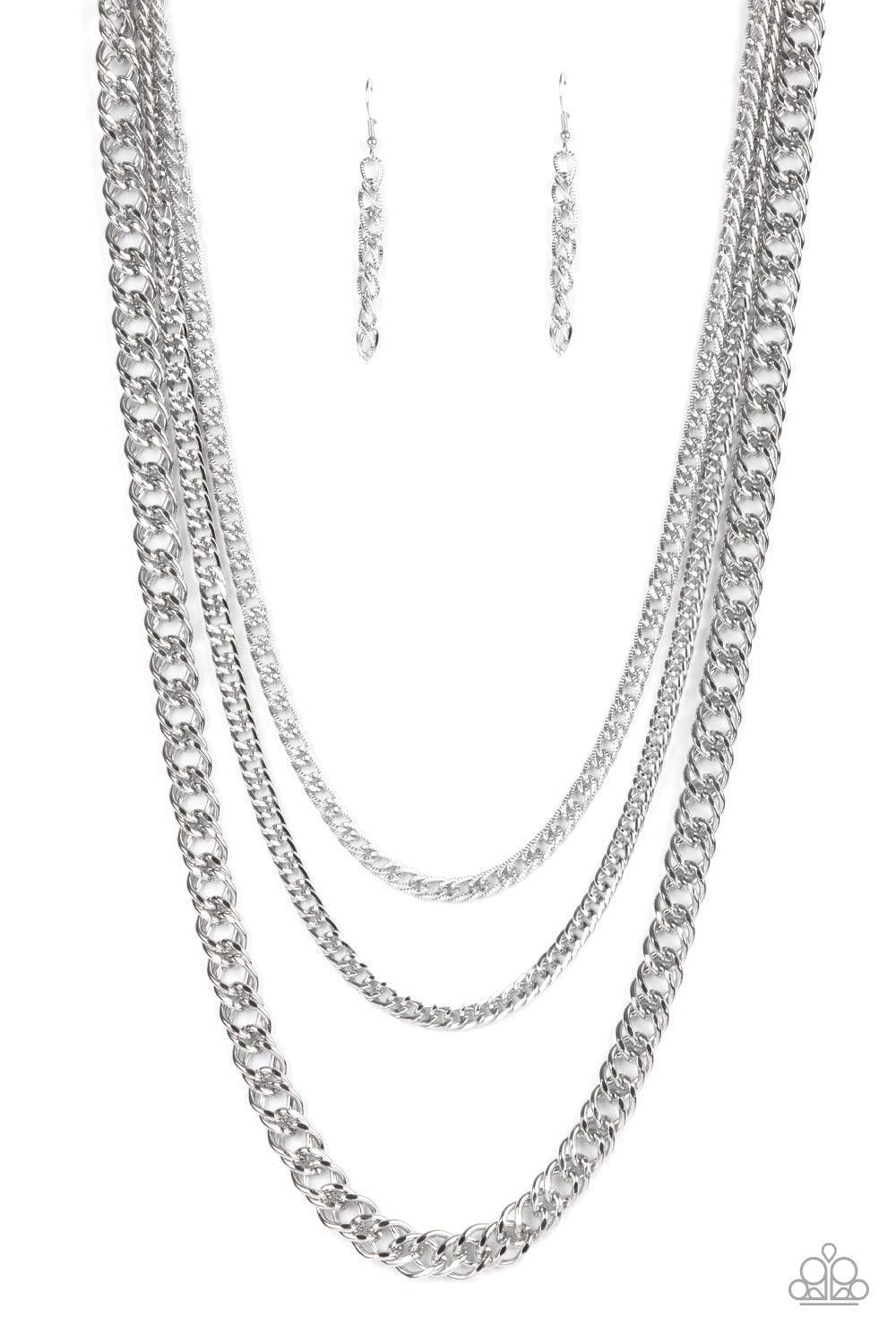 Paparazzi Accessories - Chain Of Champions - Silver Necklace - Bling by JessieK