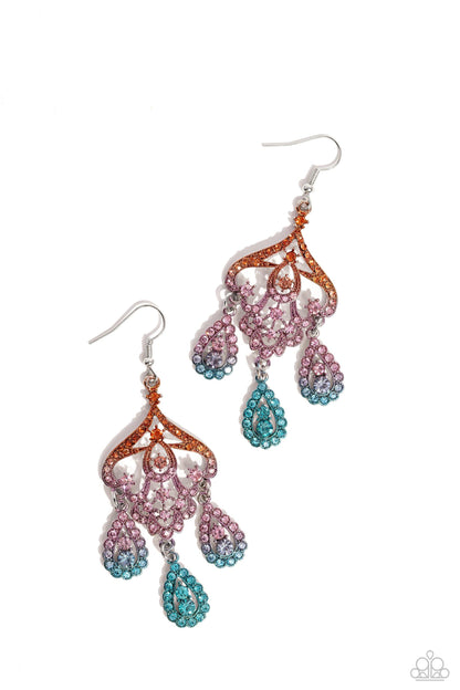 Paparazzi Accessories - Chandelier Command - Multicolor Earrings - Bling by JessieK