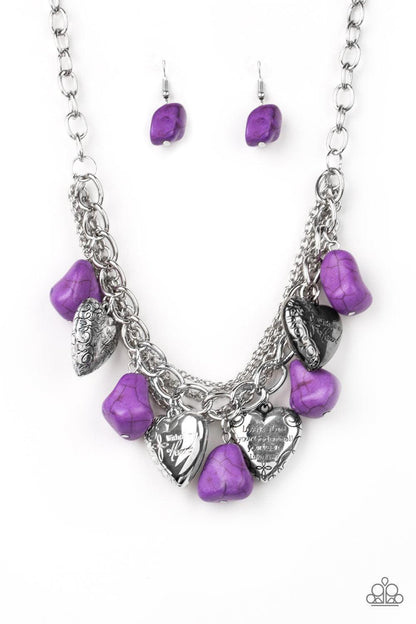 Paparazzi Accessories - Change Of Heart - Purple Necklace - Bling by JessieK