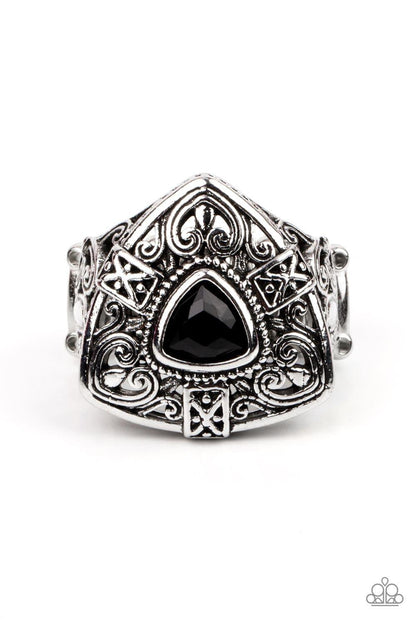 Paparazzi Accessories - Charismatic Couture - Black Ring - Bling by JessieK