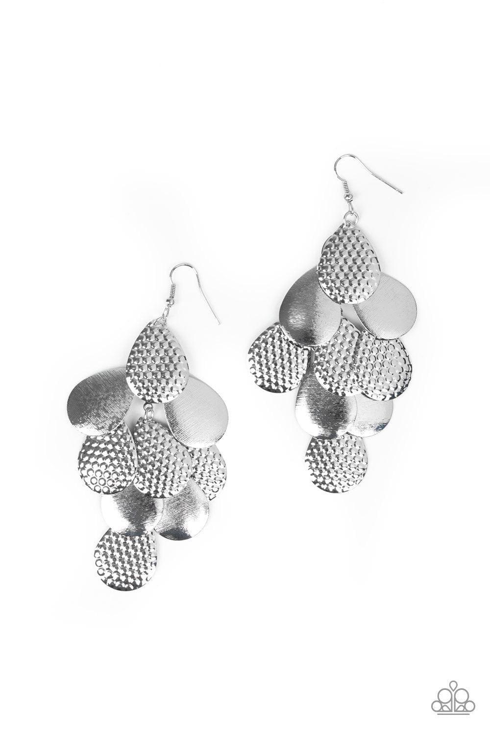 Paparazzi Accessories - Chime Time - Silver Earrings - Bling by JessieK