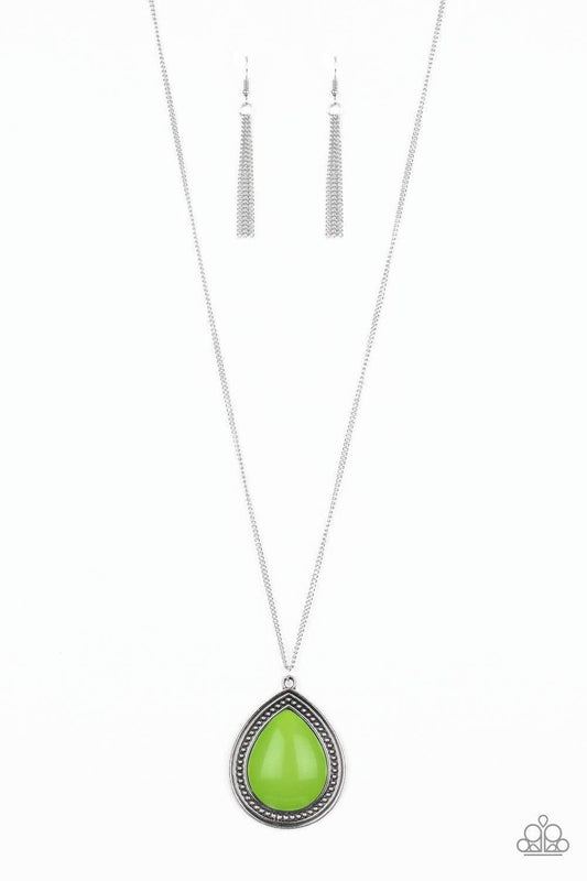 Paparazzi Accessories - Chroma Courageous - Green Necklace - Bling by JessieK