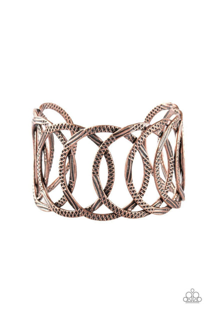 Paparazzi Accessories - Circa De Contender - Copper Bracelet - Bling by JessieK