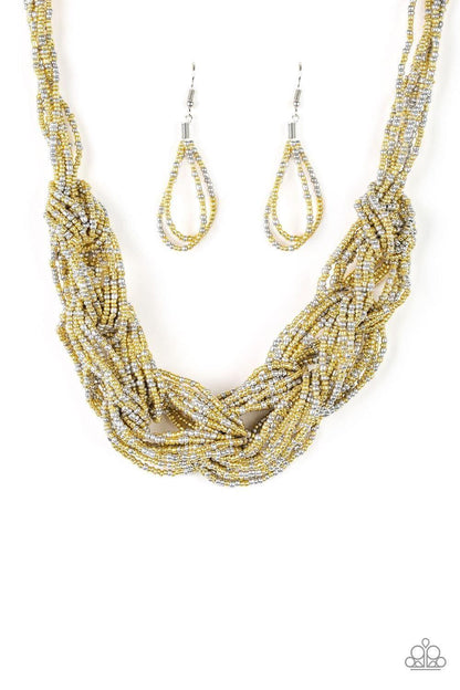 Paparazzi Accessories - City Catwalk - Gold Necklace - Bling by JessieK
