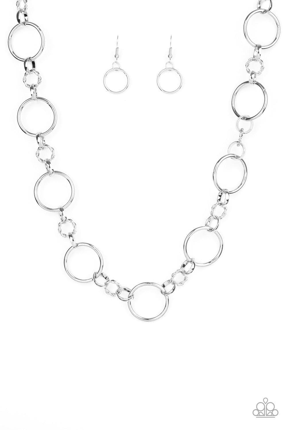 Paparazzi Accessories - Classic Combo - Silver Necklace - Bling by JessieK