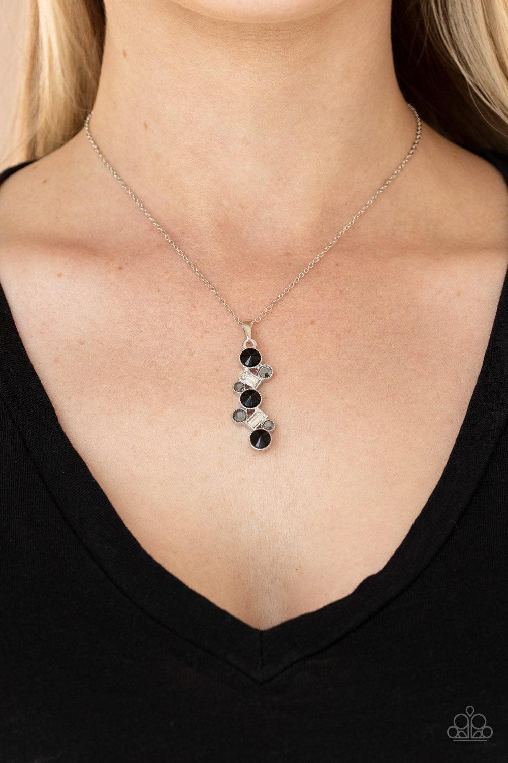 Paparazzi Accessories - Classically Clustered - Black Necklace - Bling by JessieK