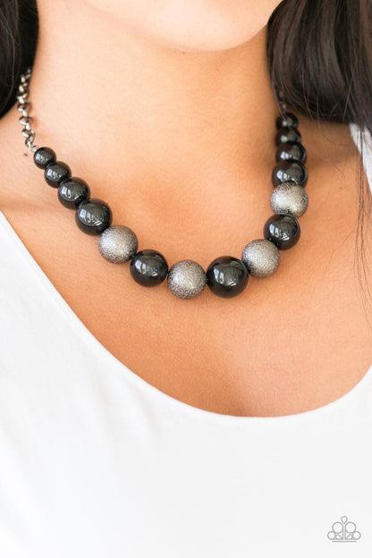 Paparazzi Accessories - Color Me Ceo - Black Necklace - Bling by JessieK