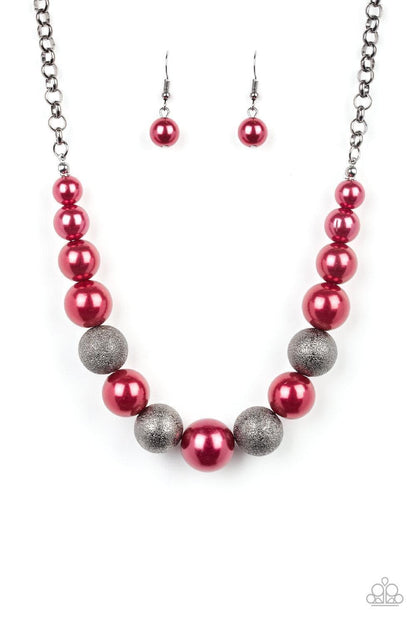 Paparazzi Accessories - Color Me Ceo - Red Necklace - Bling by JessieK