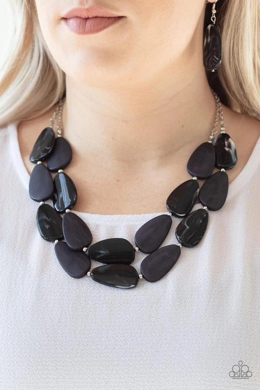 Paparazzi Accessories - Colorfully Calming - Black Necklace - Bling by JessieK