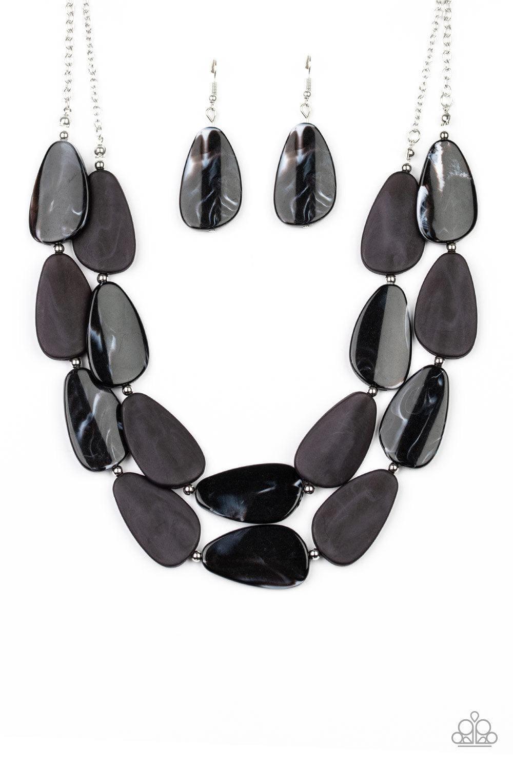 Paparazzi Accessories - Colorfully Calming - Black Necklace - Bling by JessieK