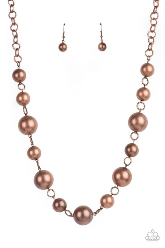 Paparazzi Accessories - Commanding Composure - Copper Necklace - Bling by JessieK