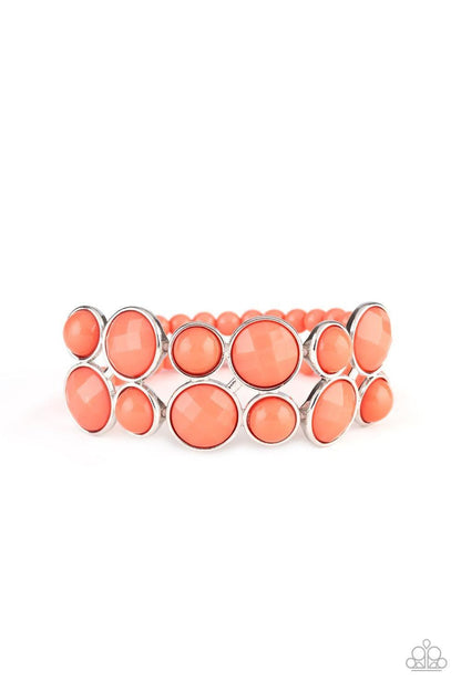 Paparazzi Accessories - Confection Connection - Orange (Coral) Bracelet - Bling by JessieK