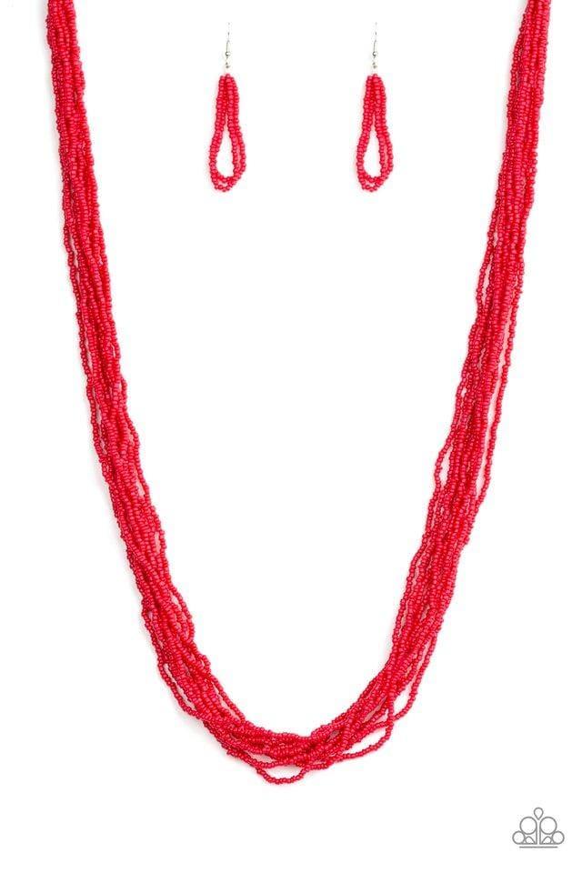 Paparazzi Accessories - Congo Colada - Red Necklace - Bling by JessieK