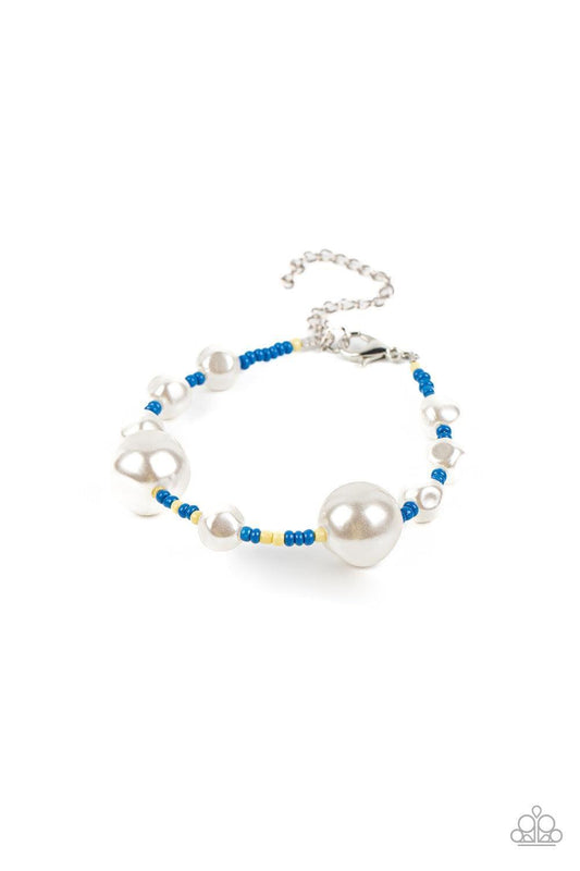 Paparazzi Accessories - Contemporary Coastline - Blue Bracelet - Bling by JessieK